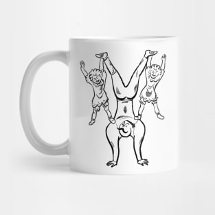 Dad with daughters Mug